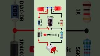 Led on 220V AC  220V led flasher circuit  youtubeshorts shorts short electronic [upl. by Georgianne]