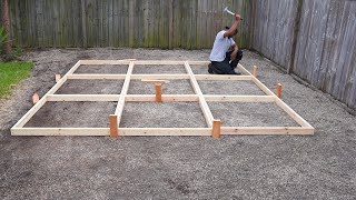 Making Extra Large Concrete Pavers  DIY concrete patio [upl. by Nalahs]