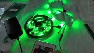 Из Китая посылка №43 RGB светодиодные ленты 5M 300LED [upl. by Harned]