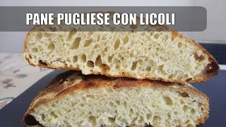 Ricetta pane pugliese con licoli lievitazone in frigo [upl. by Brannon]