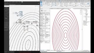 02 Revit Ellipse offset dynamo Generic Model family insert into Project [upl. by Horodko]