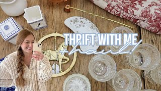 HUGE COTTAGE STYLE THRIFT WITH ME AT GOODWILL 2024  HOME DECOR THRIFT HAUL  how I style my finds [upl. by Chew838]