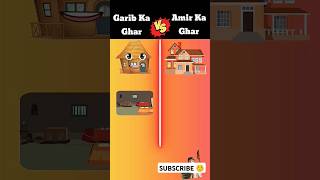 Garib ka Ghar versis Amir ka ghar 🖤🖤 please like and subscribetrending video shorts vaira 🖤 [upl. by Lucila688]