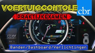 Voertuig controle bandendashboard voor het CBR examen [upl. by Akcirred]