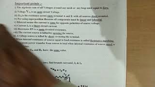 11th Bifocal Electronics  Chapter  2   Important point of Network theorem [upl. by Glen935]