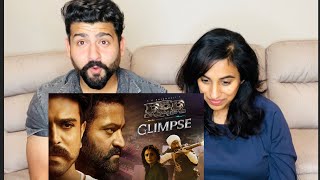 RRR Glimpse Reaction  Ram Charan NTR Ajay Devgn Alia Bhatt  RajDeepLive [upl. by Yelloh148]