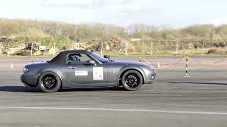 MASSIVE 275 40 17 TOYO R888R GYMKHANA TEST 2024 MAZDA MX5 25 SANTAPOD  DMITRIJ SRIBNYJ  FORMULA G [upl. by Anital306]