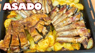 Cómo hacer CORDERO ASADO con PATATAS al HORNO ELECTRICO  Ternasco asado ✅ [upl. by Zeba]