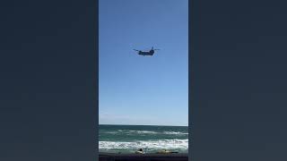 US Army CH47F Chinook Beach Flyby  Florida Flyover [upl. by Market]