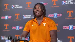 Tennessee LB Edwin Spillman Talks Putting On Major Muscle Before Freshman Season  Vol Football Camp [upl. by Brazee141]