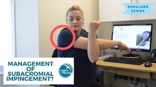 Management amp treatment of Subacromial Impingement [upl. by Anemaj]