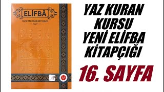 Yeni Elifba  Sayfa 16 [upl. by Suoirtemed]