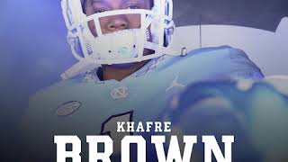 UNC Football Khafre Brown is a Tar Heel [upl. by Nauqe]