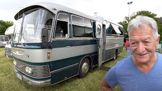 Schönstes Wohnmobil der Welt Neoplan Globetrotter 1965 von Michael komplett SELBSTGEBAUT 💟 [upl. by Sidoeht803]