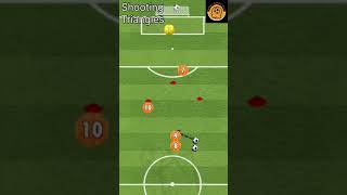 Soccer Shooting Drill  Football Drills triangle Finishing footballdrills soccer [upl. by Cass]