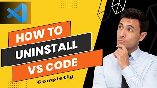 How to uninstall VS code completely  window 71011  VS code ko uninstall kese kare [upl. by Godrich]