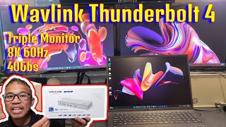 Wavlink Thunderbolt 4 Triple Display Docking Station [upl. by Adnical554]