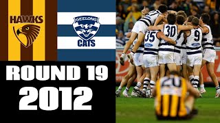 Hawthorn Hawks VS Geelong Cats  Round 19 2012  Match Highlights [upl. by Sidnac]