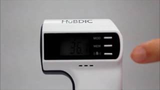 Non contact thermometer HuBDIC Thermofinder FS 300 wmv SD 480p [upl. by Anos]