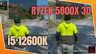 i5 12600k vs Ryzen 5800x3d ddr4 in 2024 [upl. by Anh]