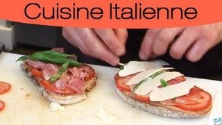 Bruschetta au jambon de parme facile [upl. by Martinson]