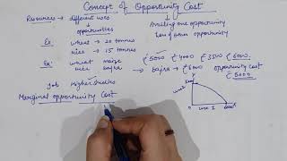 Opportunity Cost  Detailed Description Economics ClassXI [upl. by Xam]