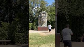 Tindaro Screpolato is an enormous bronze statue located in the Boboli Garden in Florence Italy [upl. by Staci]