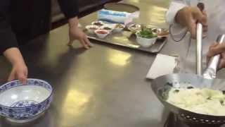 Hilton Xian biang biang noodle cooking [upl. by Besnard]