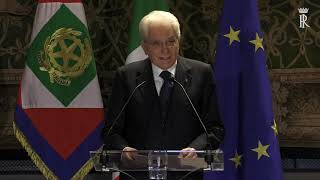 Mattarella incontra i Magistrati ordinari in tirocinio [upl. by Augusto]