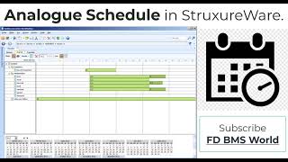 Analogue Schedule  How to make Analogue Schedule in StruxureWare [upl. by Bab]