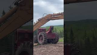 230 Timberjack with 353 Detroit diesel detroitdiesel timberjack skidder [upl. by Cuhp69]