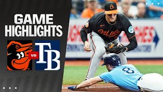 Orioles vs Rays Game Highlights 81124  MLB Highlights [upl. by Tterrab]