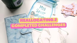 REALLOCATION OF 2 SAVING CHALLENGES  52 ENVELOPE CHALLENGE [upl. by Derk]