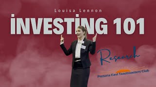 Investing 101  Louisa Lennon  08 August 2024 [upl. by Niowtna]