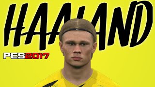 PES 2017  HAALAND FACE  LATEST LOOK 2021  DOWNLOAD amp INSTALL [upl. by Ayim]