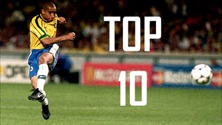 Roberto Carlos ● Top 10 Free Kicks [upl. by Aissila]