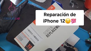 Como cambiar la pantalla de un iPhone 12👩‍🔧💯😉 [upl. by Yaj]