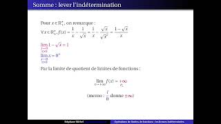 limites de fonction les formes indéterminées [upl. by Ecart310]