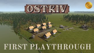 OSTRIV GAMEPLAY 2022  Alpha 4  First Playthrough  18th Century Sandbox City Builder [upl. by Lrad651]