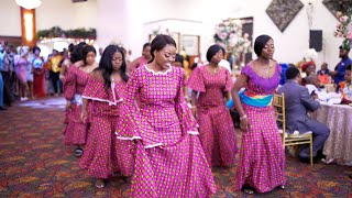 Congolese Wedding Entrance Dance  Esimbi Cadeau and Tuliza Wedding Houston TX [upl. by Okimuy541]