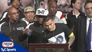 Chino Maidana tras la pelea ante Mayweather quotQuiero revancha cabrónquot [upl. by Suivat416]