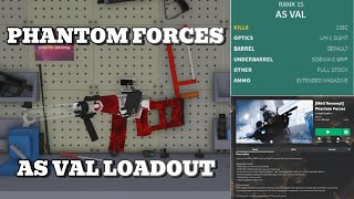 Phantom Forces 1 My best As Val Loadout [upl. by Trant]