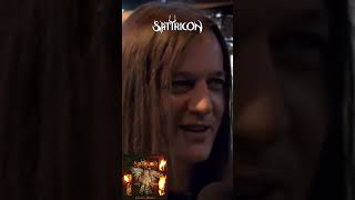 SATYRICON VOCALIST SPEAKS ON NEMESIS DIVINAS LEGACY satyricon satyr blackmetal metal shorts [upl. by Amble116]