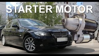 How to change BMW E90 3 series Starter Motor DIY replacement quick 2005 325i N52 e91 e92 e93 e9x [upl. by Sascha531]