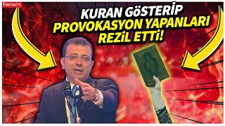 İmamoğlu Kendisine Kuran Gösterip Provakasyon Yapanları Canlı Yayında Madara Etti [upl. by Loziram]