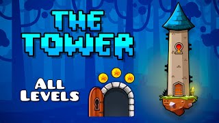 Geometry Dash 22 – “The Tower” ALL LEVELS Complete All Coins [upl. by Afital]