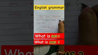 Full form of SMSMMS🔥🔥abbreviation english grammarrules viral shortsfeed ytstudio [upl. by Idonah]