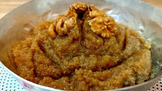 WINTER SPECIAL AKHROTI HALWA RECIPE  WALNUT SWEET AKHROT KA HALWA BY FLAVOURZZZ [upl. by Maise]