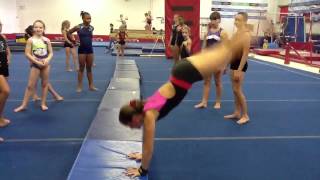 Handstand snap down drill for back handsprings [upl. by Marji]