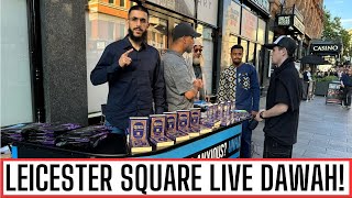 LIVE STREET DAWAH LEICESTER SQUARE  MAD TING [upl. by Pascha]